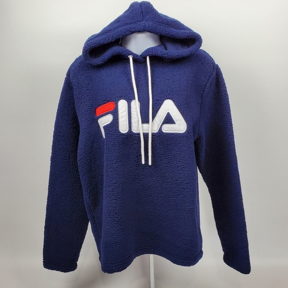blue fila hoodie women's